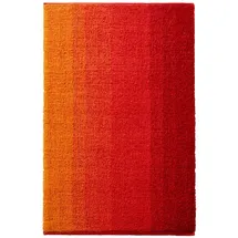 Dyckhoff Badteppich Colori, Rot, 70 x 120 cm, 100% Bio Baumwolle, GOTS