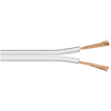 Wentronic Lautsprecherkabel 25m Rolle 2x 1,5mm² weiß (15115)