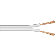 Wentronic Lautsprecherkabel 25m Rolle 2x 1,5mm² weiß (15115)