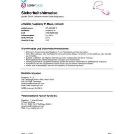 Raspberry Pi USB Maus weiß