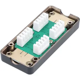 goobay Netzwerk Verbindungsbox CAT 6/CAT 6A/CAT 7/STP schwarz