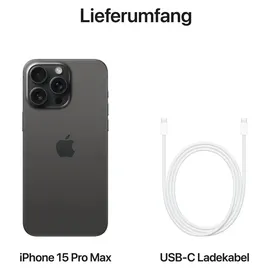 Apple iPhone 15 Pro Max 1 TB Titan Schwarz