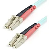 Startech StarTech.com 1m (3ft) LC/UPC to LC/UPC OM3 Multimode Fiber Optic Cable - 10 Gb Aqua - MM Duplex 50/125 - LSZH - patch cable 100G