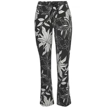 LASCANA Schlafhose Floral Schwarz 36/38