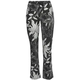 LASCANA Schlafhose Floral Schwarz 36/38