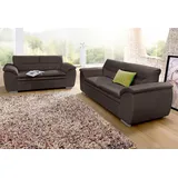 Cotta Polstergarnitur »Leandra«, Set: bestehend aus 2,5- und 2-Sitzer braun