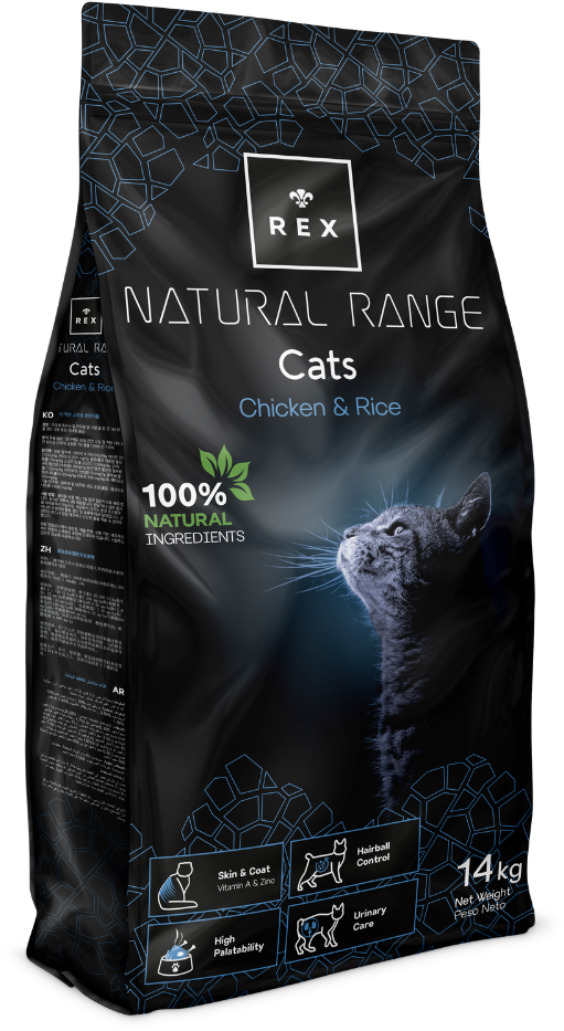 Rex Natural Range Cats Chicken & Rice 2x14kg -3% billiger (Rabatt für Stammkunden 3%)