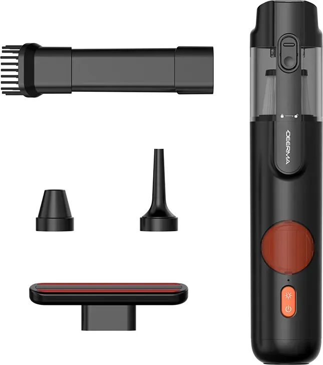 Deerma XC01 Tragbarer kabelloser Staubsauger, 7500 Pa starke Saugkraft, 6-in-1 Multifunktions-Features, sofort einsatzbereit für Auto & Zuhause