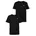 T-Shirt 2er-Pack Kinder und Jugendliche Schwarz 15-16 15-16