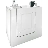 AcquaVapore Sitzwanne Whirlpool Badewanne mit Tür S02WP-B-R 100x78cm