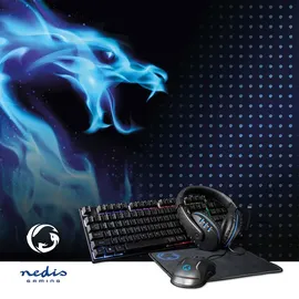 Nedis Gaming-Tastatur mit LED-Beleuchtung US