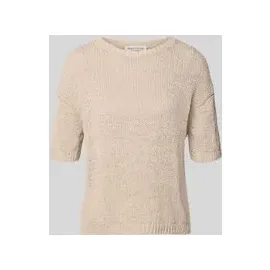 Marc O'Polo Kurzarm Pullover Loose Beige S