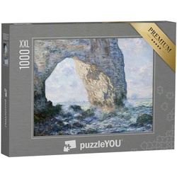 puzzleYOU Puzzle Puzzle 1000 Teile XXL „Die Manneporte, Claude Monet 1883“, 1000 Puzzleteile, puzzleYOU-Kollektionen Künstler