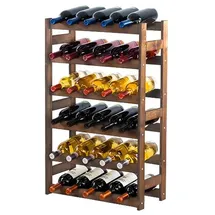 Proregal Weinregal Pinotwine HxBxT 86 x 53 x 25 cm 30 Flaschen Massives Kiefernholz Braun Geölt