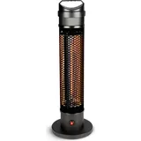 alpina Infrarotheizung Heizstrahler – Terrassenheizer Außen 800W – Infrarot Heizstrahler Elektrisch IP44 – Wärmelampe für Balkon und Garte... - Schwarz