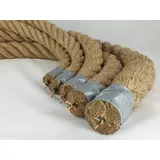 Juteseil Natur Ø25mm mit Stromkabel eingearbeitet Meterware