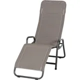 Gartentrends Relaxliege FANO, in taupe, - 150x112x71cm (BxHxT)