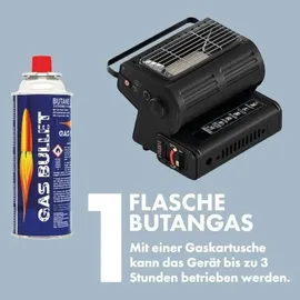 qivee Gasheizung 2In1 Gasheizer Heizgerät Tragbare Camping Butan Infrarot