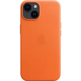 Apple iPhone 14 Leder Case mit MagSafe orange
