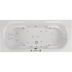 Rechteckwhirlpool Sanibay Bozen, 180x80cm, mit Whirlpoolsystem COMFORT