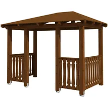 SKANHOLZ Vordach Wismar 8 351 x 192 cm nussbaum