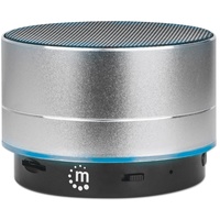 Manhattan Metallic LED-Bluetooth®-Lautsprecher Silber