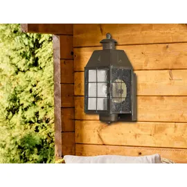 quintiesse Außenwandleuchte Glas, Metall 34,2 cm IP44 gold