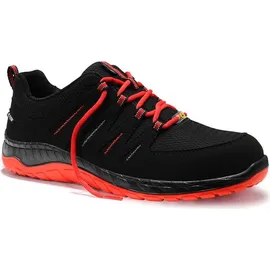 ELTEN Halbschuh MADDOX Low ESD, schwarz-rot, S3, 39