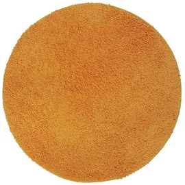 nyvi Badematte NYVISpa Lasalle Ø Badezimmerteppich - Rutschfest, Saugfähig, Schnell Trocknend, Fußbodenheizung geeignet, Waschbar, Weich Farbe:Orange;Größe:Badematte Ø 60 cm