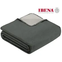 IBENA Doubleface Dublin 220 x 240 cm anthrazit/silber