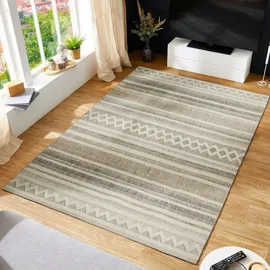 LUXOR LIVING Crosby Teppich 60 x 110 cm Beige/Grau/Weiß