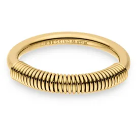Liebeskind Berlin Fingerring Twist - Gr. 52 - in Gold - wasserfest & hautfreundlich