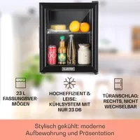 Brooklyn 24 Mini-Kühlschrank Glastür LED Ablage