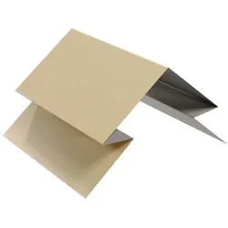 Verbindungsstück für selbstentlüftenden First | Stahl 0,5 mm | Beschichtung 25 μm | RAL 1015 Hellelfenbein
