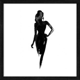 Pro Art Pro-Art gerahmtes Wandbild Slim Scandic Lady in Black, 32,5x32,5 cm