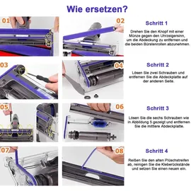 bundiglassware Bürste Ersatzbürste für Dyson V6 V7 V8 V10 V11 Ersatzteile, Softwalze für Dyson Zubehör, Weiche Walzenbürste Ersatzteil, Ersatz Fl...