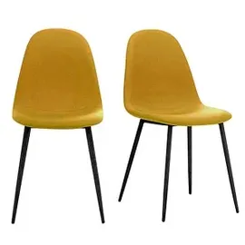 Paperflow 2 meet powered by PAPERFLOW Schalenstühle MUST CHMUSTX2.01.20 gelb Stoff