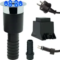 KERRY Wasserspielleuchte 1/2 + 3⁄4 Zoll, blaue LEDs, wechselbar
