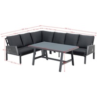 Primaster Apulia Dining Lounge-Set greyline