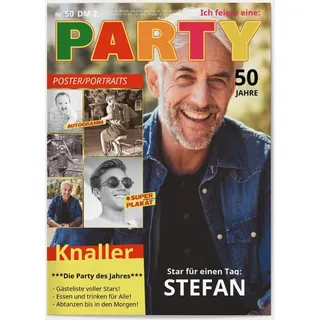 Einladung zum 50. Geburtstag Gelb online gestalten und bestellen - Pop Magazin | Wunderkarten.de