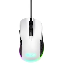 Trust Gaming GXT922W YBAR Gaming Maus Gaming-Maus mit 7200 dpi Auflösung und vollständiger RGB-LED-Beleuchtung, weiß