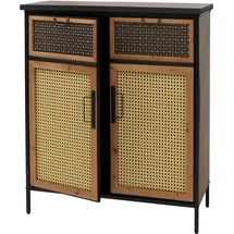 MCW Apothekerkommode 80 x 94 x 35 cm Rattanoptik