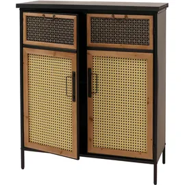 MCW Apothekerkommode 80 x 94 x 35 cm Rattanoptik