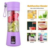 380ML Mini Smoothie Mixer Tragbarer elektrisch Maker Standmixer Blender Smoothie Machine(Violett)