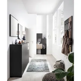 WELLTIME Wandspiegel, schwarz matt B/H/T: ca. 67x67x3 cm