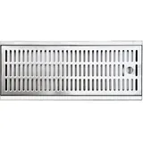 BieTal Abtropfblech Tropfschale Tropfblech Tropfkasten Edelstahl 700x300x27mm 2-teilig