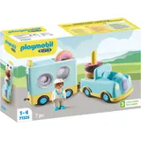 Playmobil 1.2.3 Verrückter Donut Truck mit Stapel- und Sortierfunktion