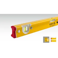 Stabila Type R 300 spirit level, Bull‘s-Eye-Höhe, 1,22 m, Rot, Gelb, 0,5 mm/m