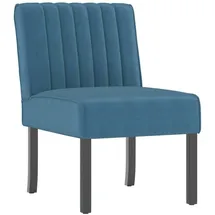 vidaXL Polsterstuhl Blau Samt
