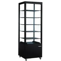 Saro LENN Kühlvitrine schwarz B 650 x T 650 x H 1945 mm